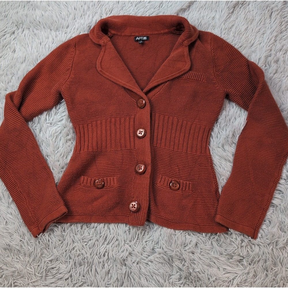 Apt. 9 Sweater Womens S Cardigan Button Up Cozy Soft Lightweight Grandma